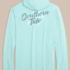 Southern Tide Letterpress Skipjack Long Sleeve Hoodie T-Shirt< T-Shirts