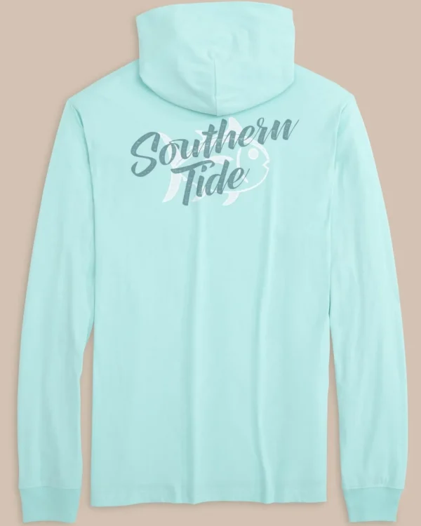 Southern Tide Letterpress Skipjack Long Sleeve Hoodie T-Shirt< T-Shirts