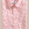 Southern Tide Linen Rayon Keep Palm And Carry On Print Sport Shirt< Sport Shirts & Button Downs