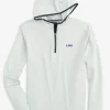 Southern Tide Lsu Tigers Scuttle Heather Quarter Zip Hoodie< Outerwear