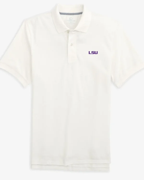 Southern Tide Lsu Tigers Skipjack Polo< Polo Shirts