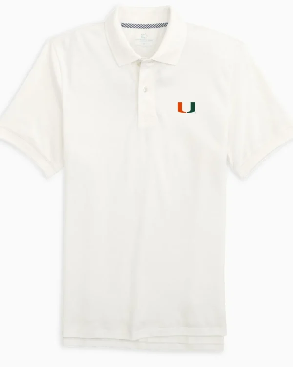 Southern Tide Miami Hurricanes Skipjack Polo Shirt< Polo Shirts