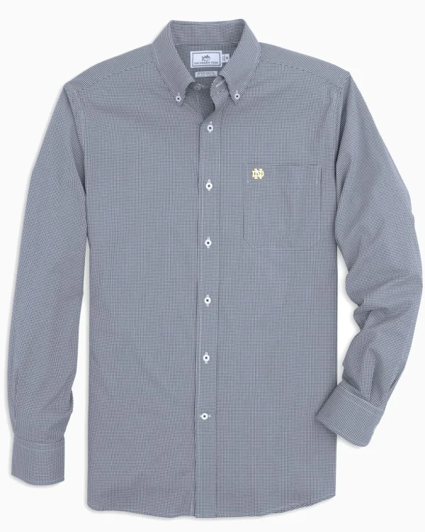 Southern Tide Notre Dame Fighting Irish Gingham Button Down Shirt< Sport Shirts & Button Downs