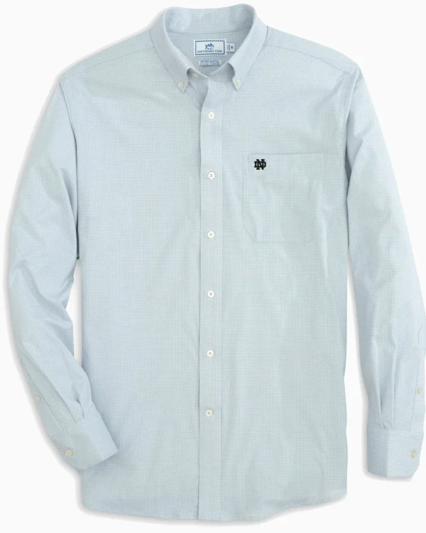 Southern Tide Notre Dame Fighting Irish Gingham Button Down Shirt< Sport Shirts & Button Downs