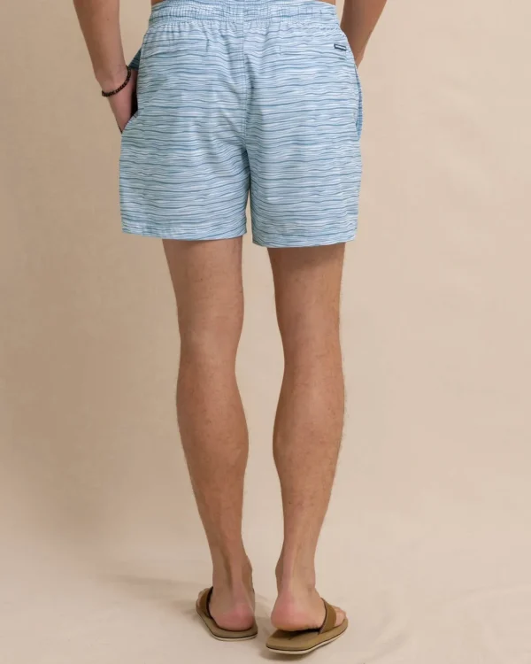 Southern Tide Ocean Water Stripe Swim Trunk< Swim