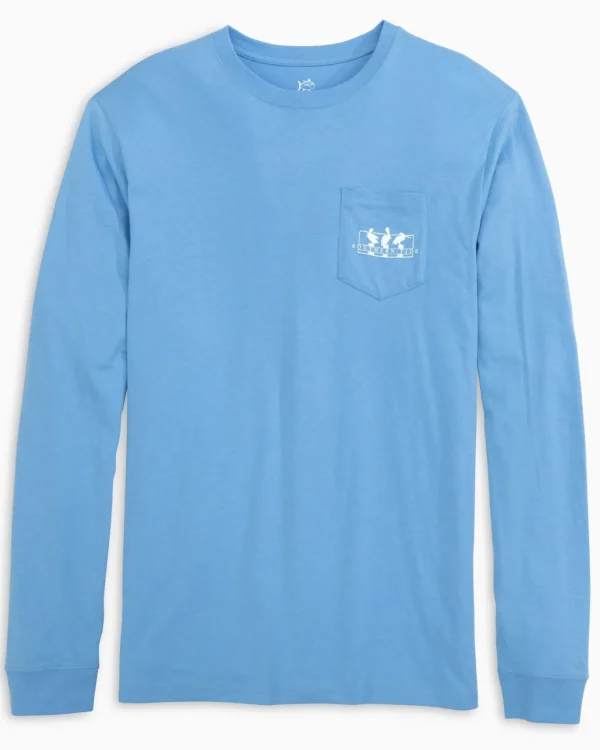 Southern Tide Pelican Sunset Long Sleeve T-Shirt< T-Shirts