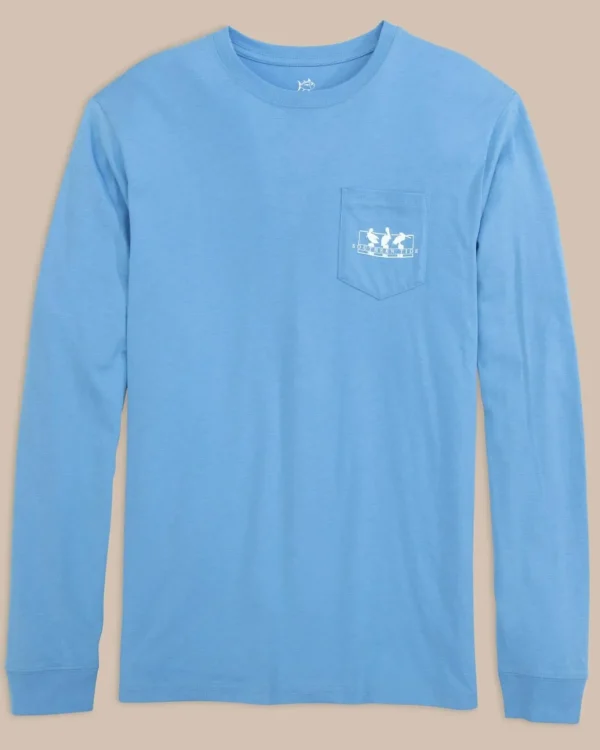 Southern Tide Pelican Sunset Long Sleeve T-Shirt< T-Shirts