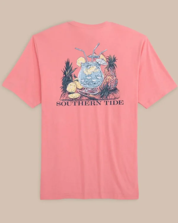 Southern Tide Pink Punch Short Sleeve T-Shirt< T-Shirts