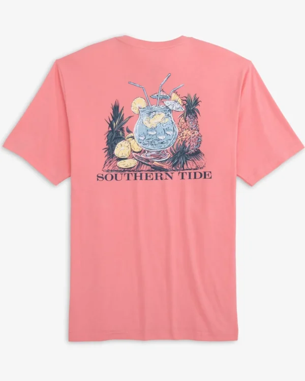 Southern Tide Pink Punch Short Sleeve T-Shirt< T-Shirts