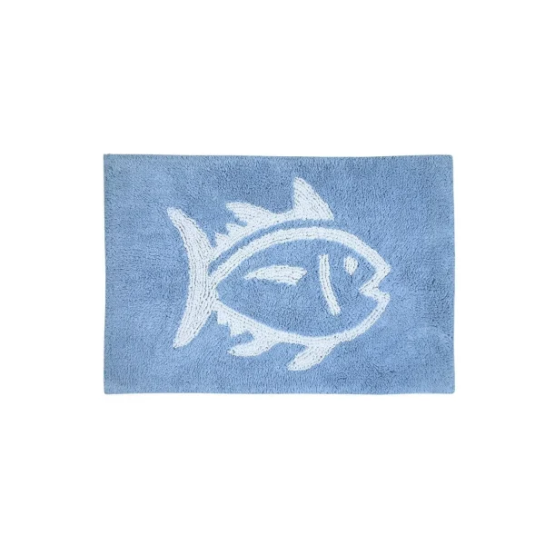 WPH Reversible Skipjack Bath Rug - 17"W X 24"L< Towels & Bath Mats