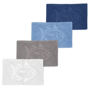 WPH Reversible Skipjack Tonal Bath Rug - 20< Towels & Bath Mats