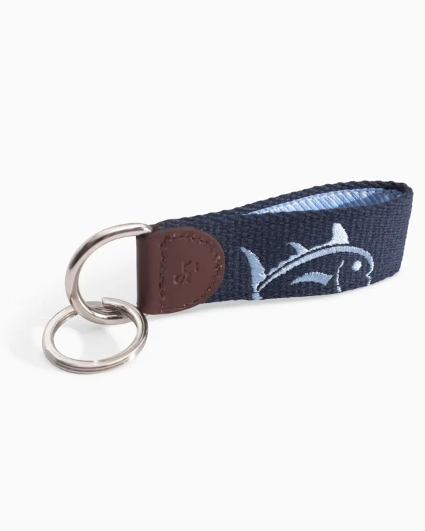 Southern Tide Rising Skipjack Embroidered Key Fob< Hats & Bags