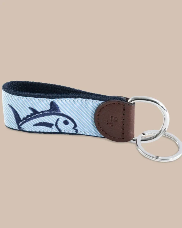 Southern Tide Rising Skipjack Striped Key Fob< Hats & Bags