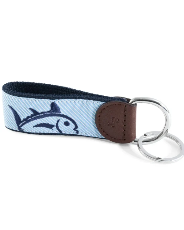 Southern Tide Rising Skipjack Striped Key Fob< Hats & Bags