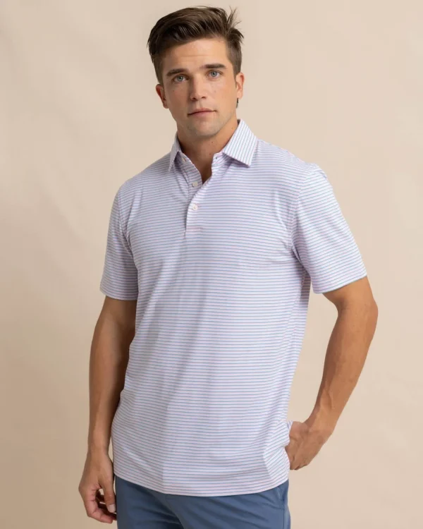 Southern Tide Ryder Heather Halls Performance Polo< Polo Shirts