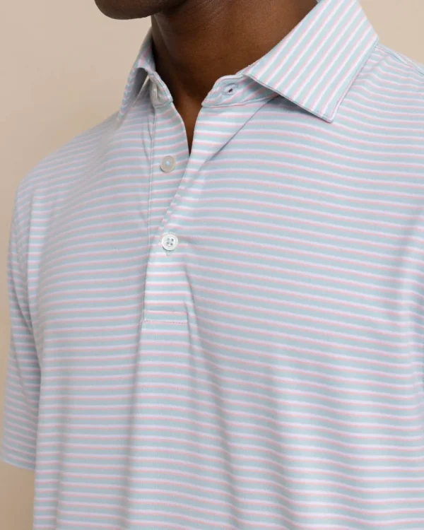 Southern Tide Ryder Heather Halls Performance Polo< Polo Shirts