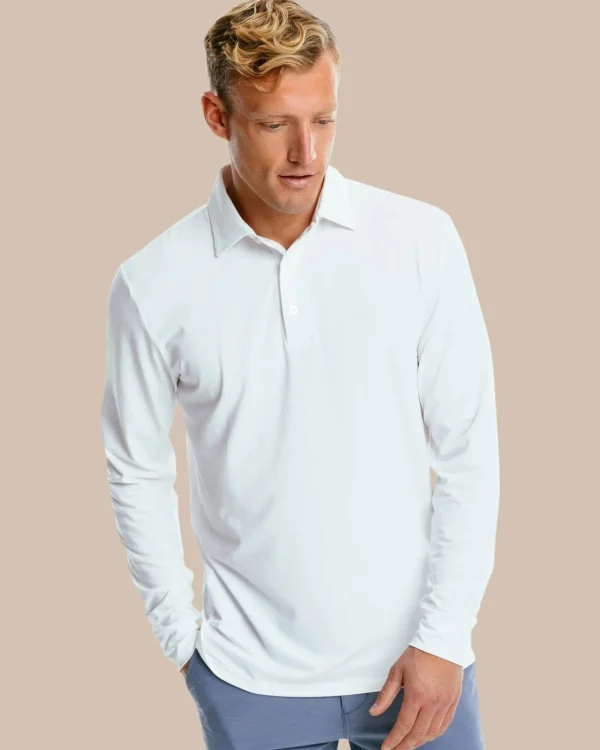 Southern Tide Ryder Long Sleeve Performance Polo Shirt< Polo Shirts