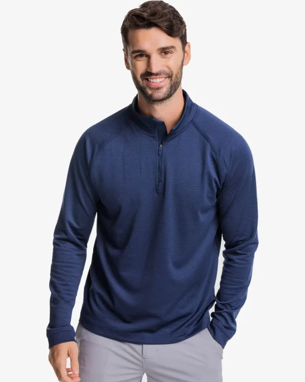 Southern Tide Scuttle Heather Performance Quarter Zip< Pullovers & Hoodies