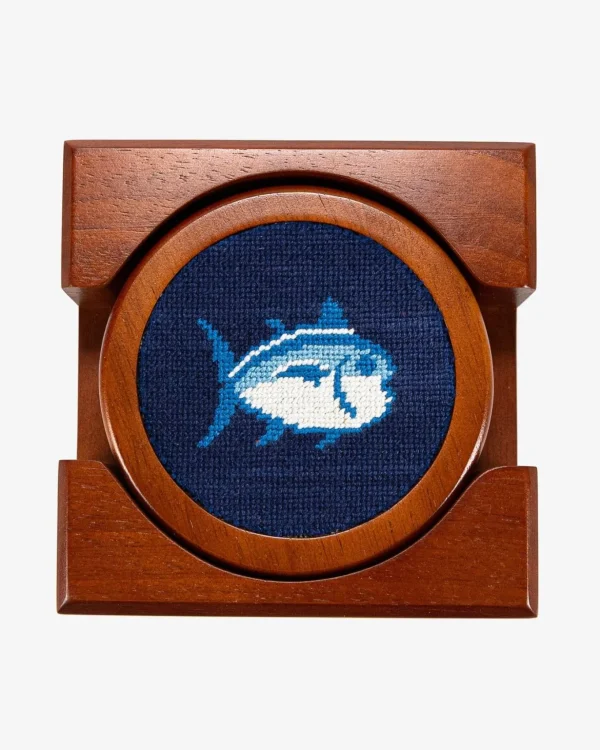 Southern Tide Skipjack Coaster Set< Drinkware