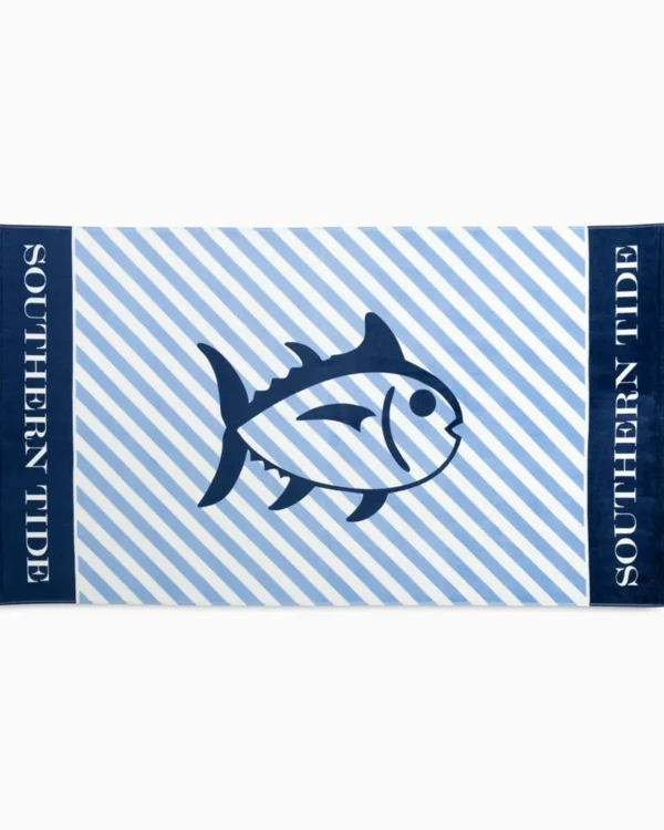 Southern Tide Skipjack Striped French Terry Beach Towel< Beach Towels