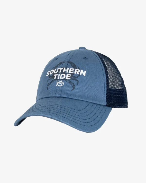 Southern Tide Crab Print Trucker< Hats & Visors