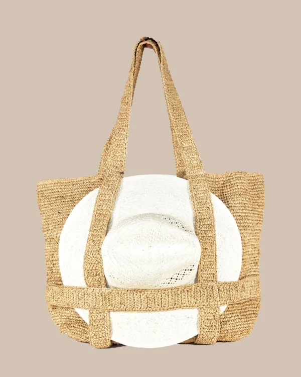 Southern Tide Straw Traveler Tote< Hats & Bags