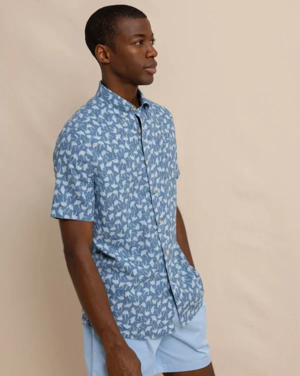 Southern Tide Summer Rays Short Sleeve Sport Shirt< Sport Shirts & Button Downs