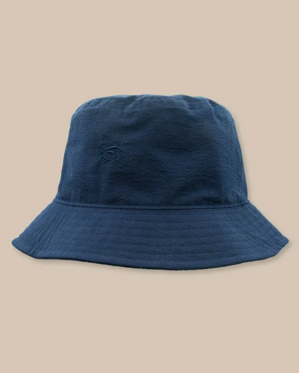 Southern Tide Sun Washed Seersucker Bucket Hat< Hats & Visors