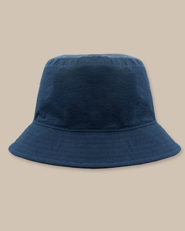 Southern Tide Sun Washed Seersucker Bucket Hat< Hats & Visors