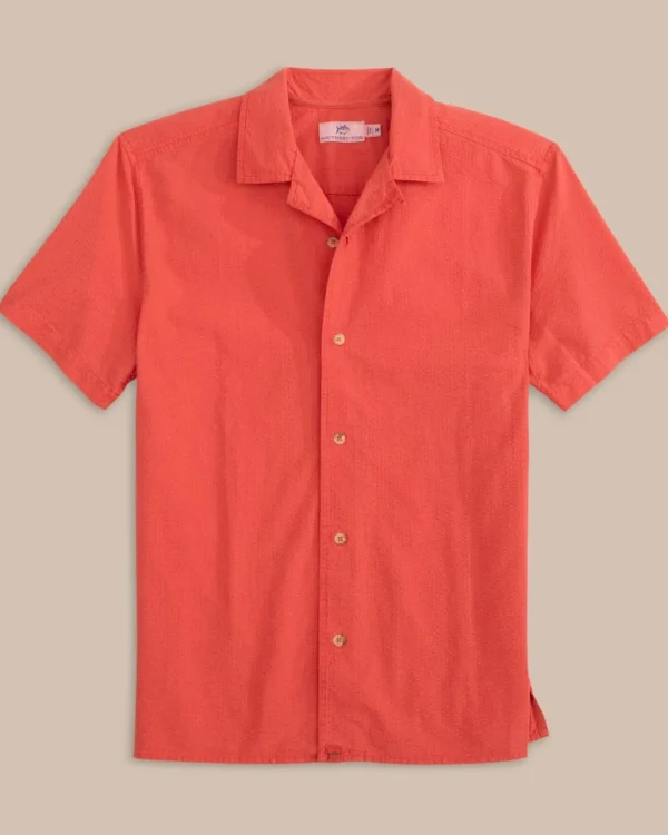 Southern Tide Sun Washed Seersucker Camp Short Sleeve Sport Shirt< Sport Shirts & Button Downs