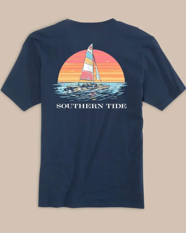 Southern Tide Sunset Silhouette T-Shirt< T-Shirts