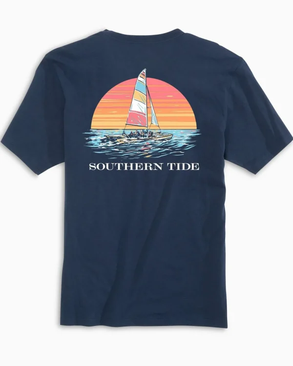 Southern Tide Sunset Silhouette T-Shirt< T-Shirts