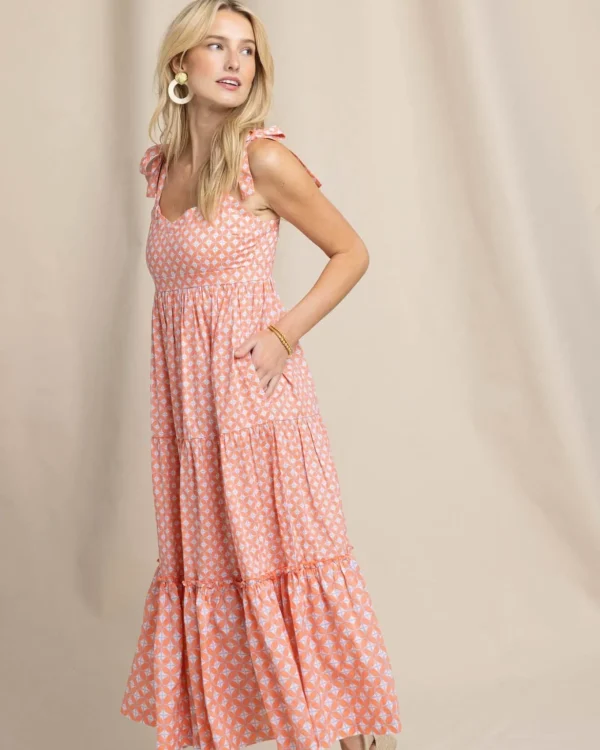 Southern Tide Sylvi Sun Daze Geo Print Maxi Dress< Dresses