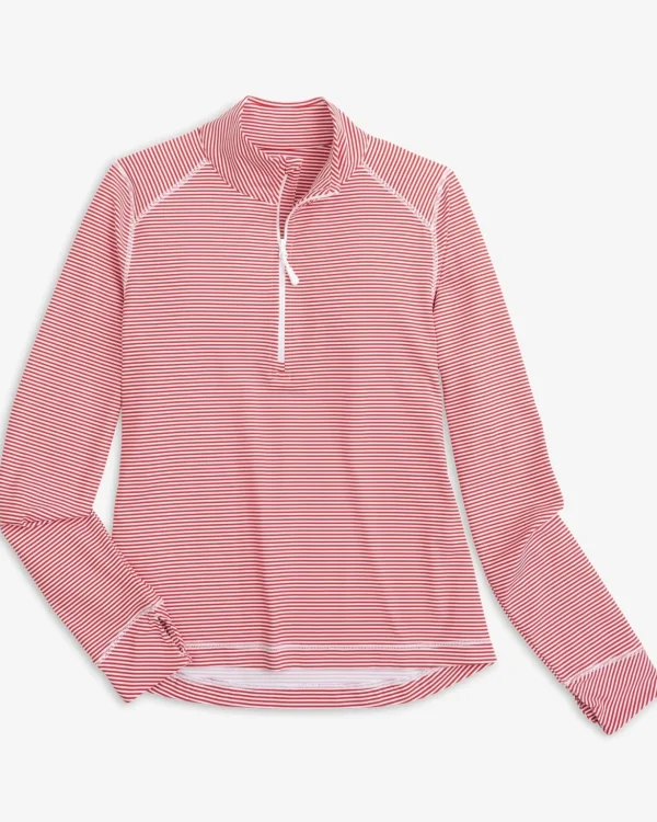 Southern Tide Team Colors Runaround Quarter Zip Pull Over< Pullovers & Jackets