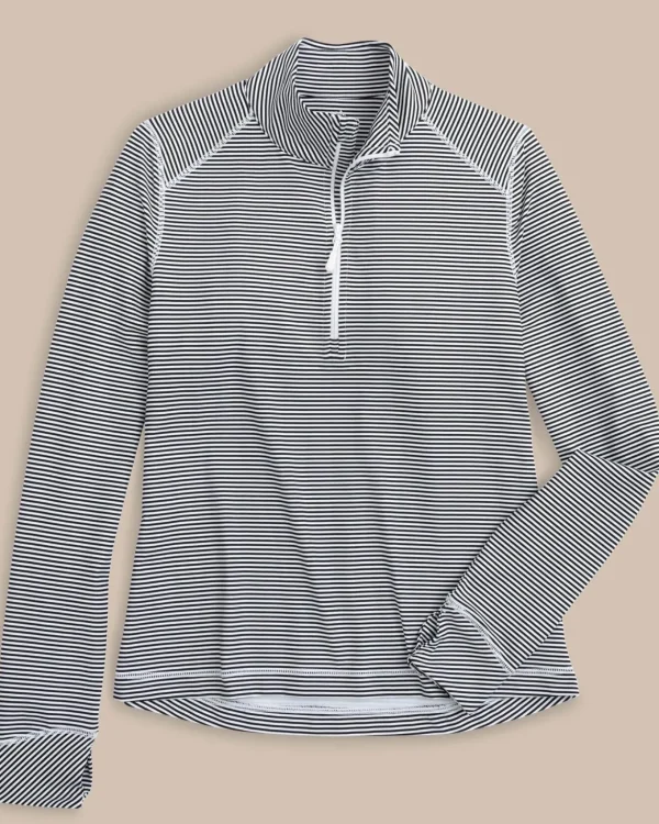 Southern Tide Team Colors Runaround Quarter Zip Pull Over< Pullovers & Jackets