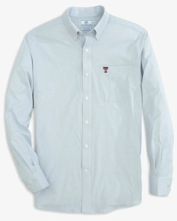 Southern Tide Texas Tech Red Raiders Gingham Button Down Shirt< Sport Shirts & Button Downs