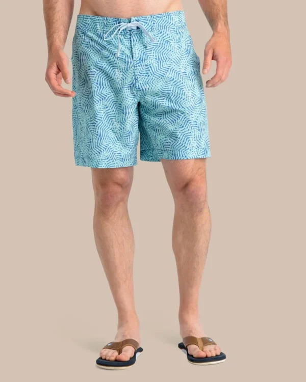 Southern Tide Vibin' Palm Printed Swim Short< Swim