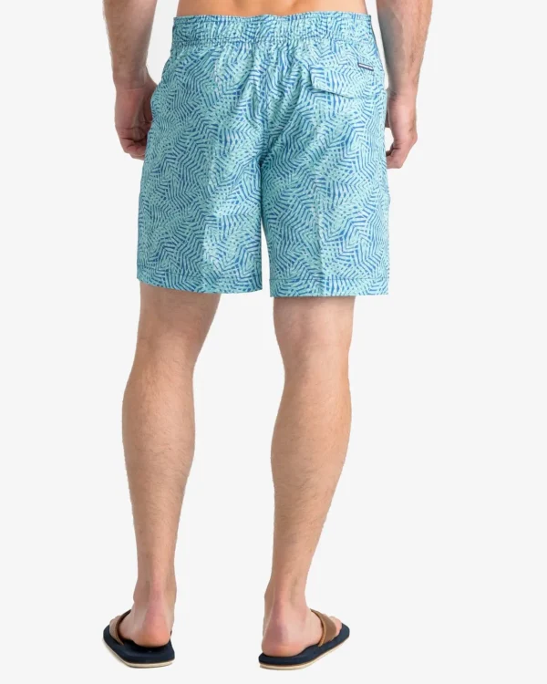 Southern Tide Vibin' Palm Printed Swim Short< Swim