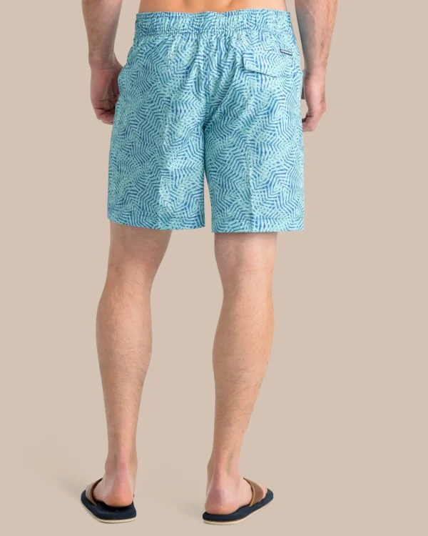 Southern Tide Vibin' Palm Printed Swim Short< Swim