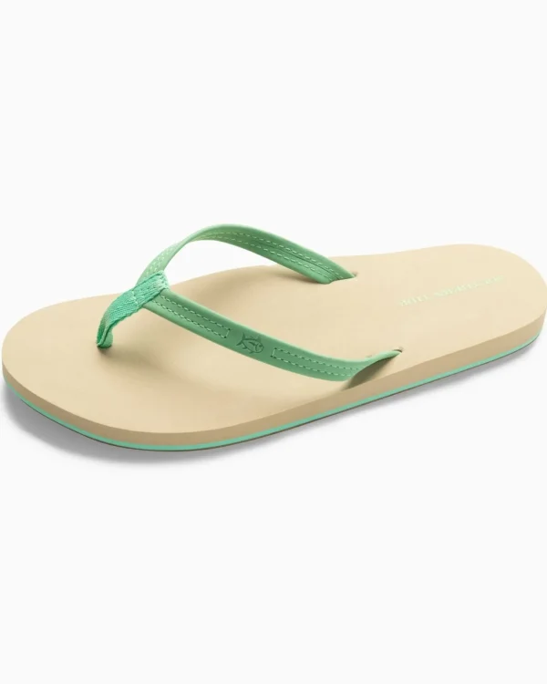 Southern Tide Womens Leather Weekend Flipjacks< Sandals And Flipjacks®