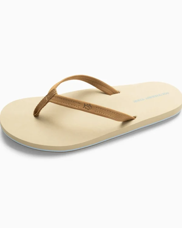 Southern Tide Womens Leather Weekend Flipjacks< Sandals And Flipjacks®