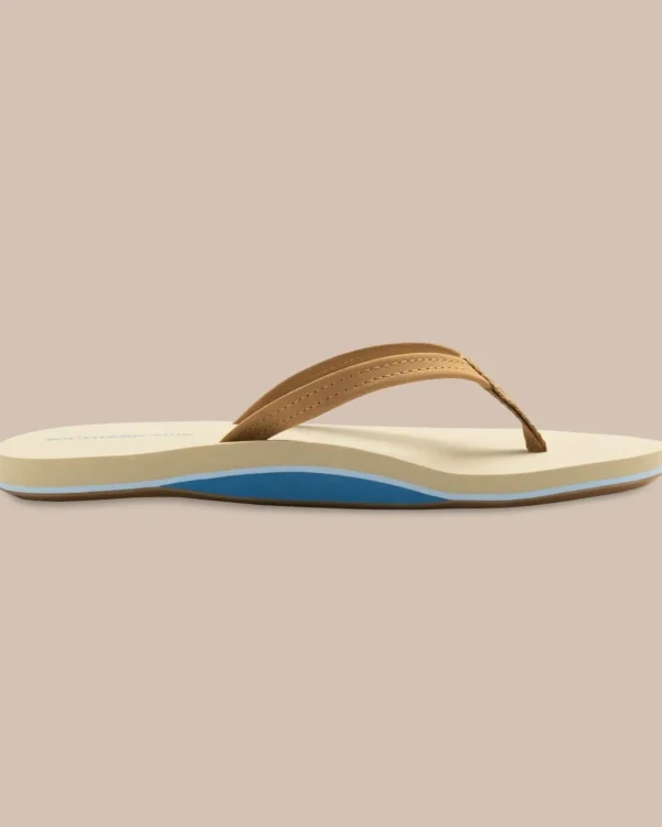 Southern Tide Womens Leather Weekend Flipjacks< Sandals And Flipjacks®