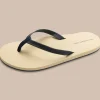 Southern Tide Women'S Navy Leather Weekend Flipjacks< Sandals And Flipjacks®